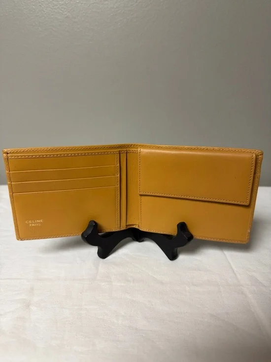 Celine Macadam Canvas Bifold Wallet Brown Vintage Italy - Picture 5 of 8